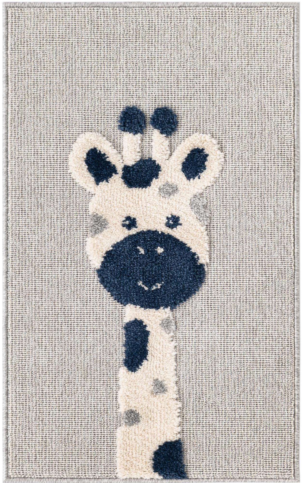 2' x 3' Lorimer · Animal print rug, gray