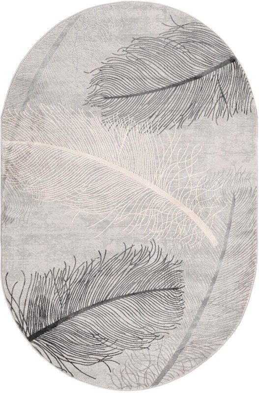 5' 3 x 8' Chase · Floral / botanical rug, gray