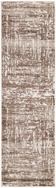 2' x 7' Wrenfield · Abstract rug, chocolate and beige