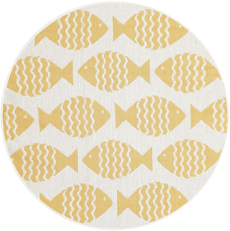 Beresford · Pictoral Outdoor Rug, yellow