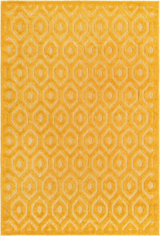6' x 9' Roanoke · Diamond Outdoor Rug, yellow