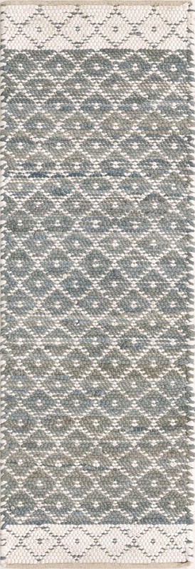 2' 2 x 6' 1 Grove · Border Chindi Rug, gray