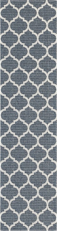 Enid · Lattice rug, navy