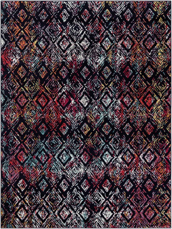 9' x 12' Whimbrel · Diamond rug, multi