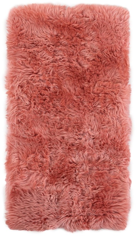 2' x 4' Oscar · Solid Shag Rug, pink