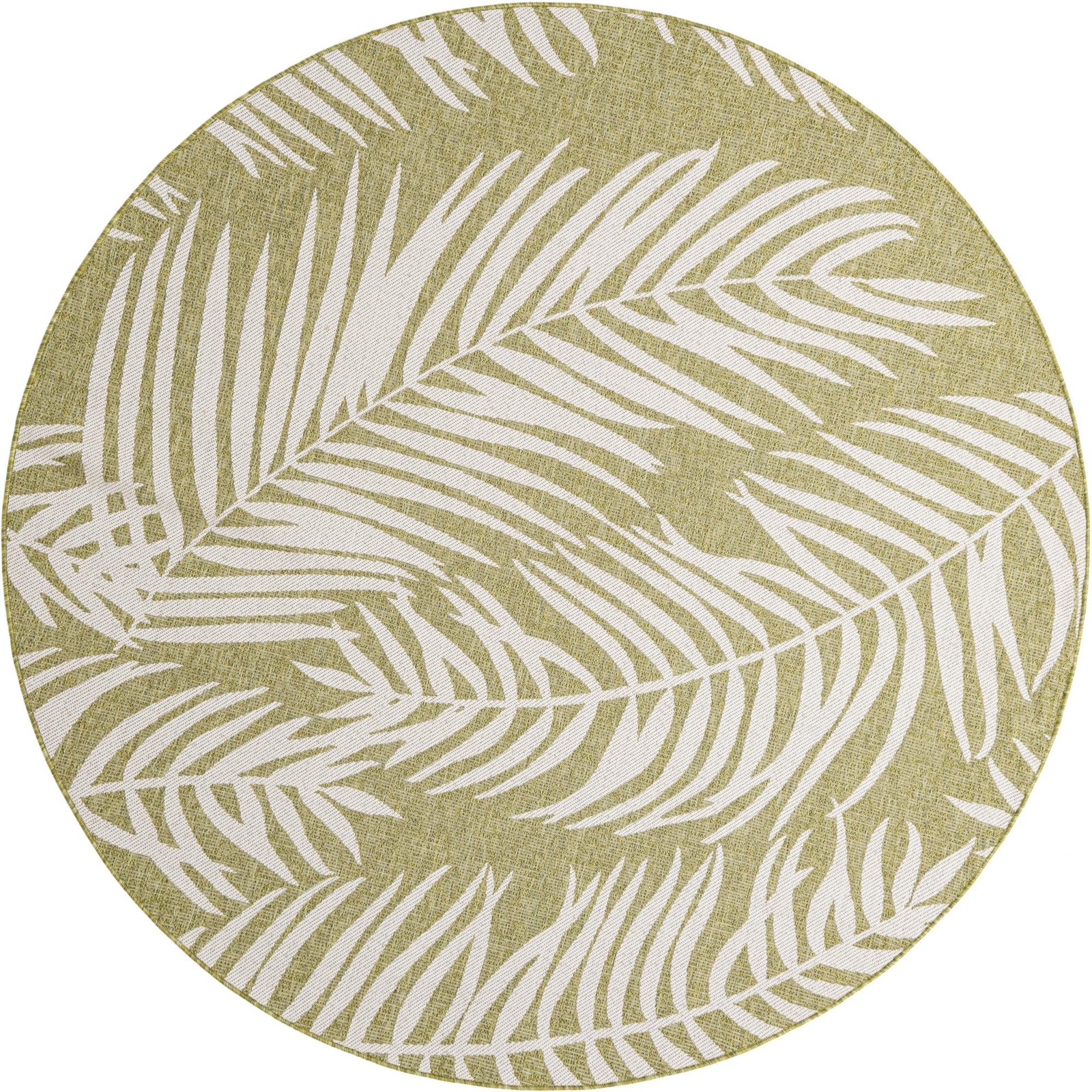 7' 10 x 7' 10 Moody · Floral / botanical Outdoor Rug, green
