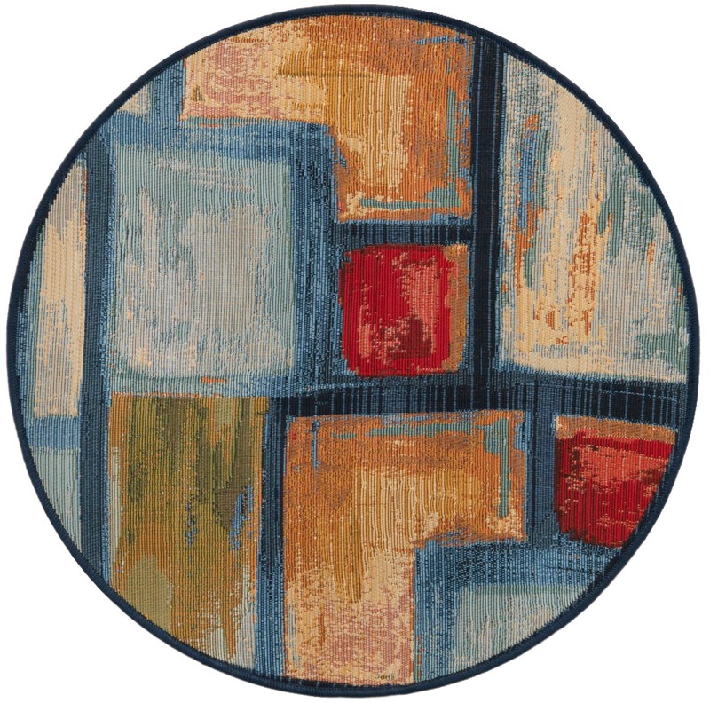 2' 7 x 2' 7 Lomax · Abstract Outdoor Rug