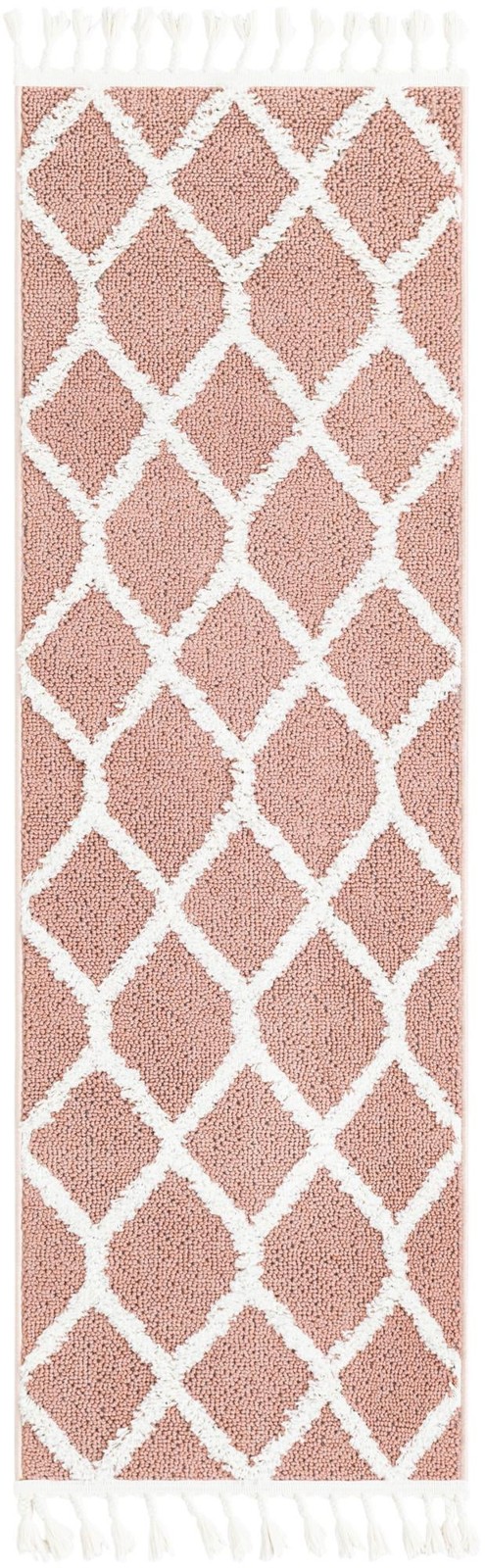 2' x 6' Kirkwood · Geometric rug, pink