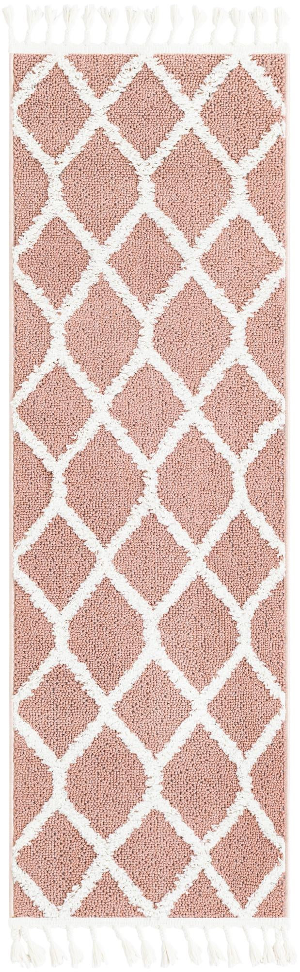 2' x 6' Kirkwood · Geometric rug, pink