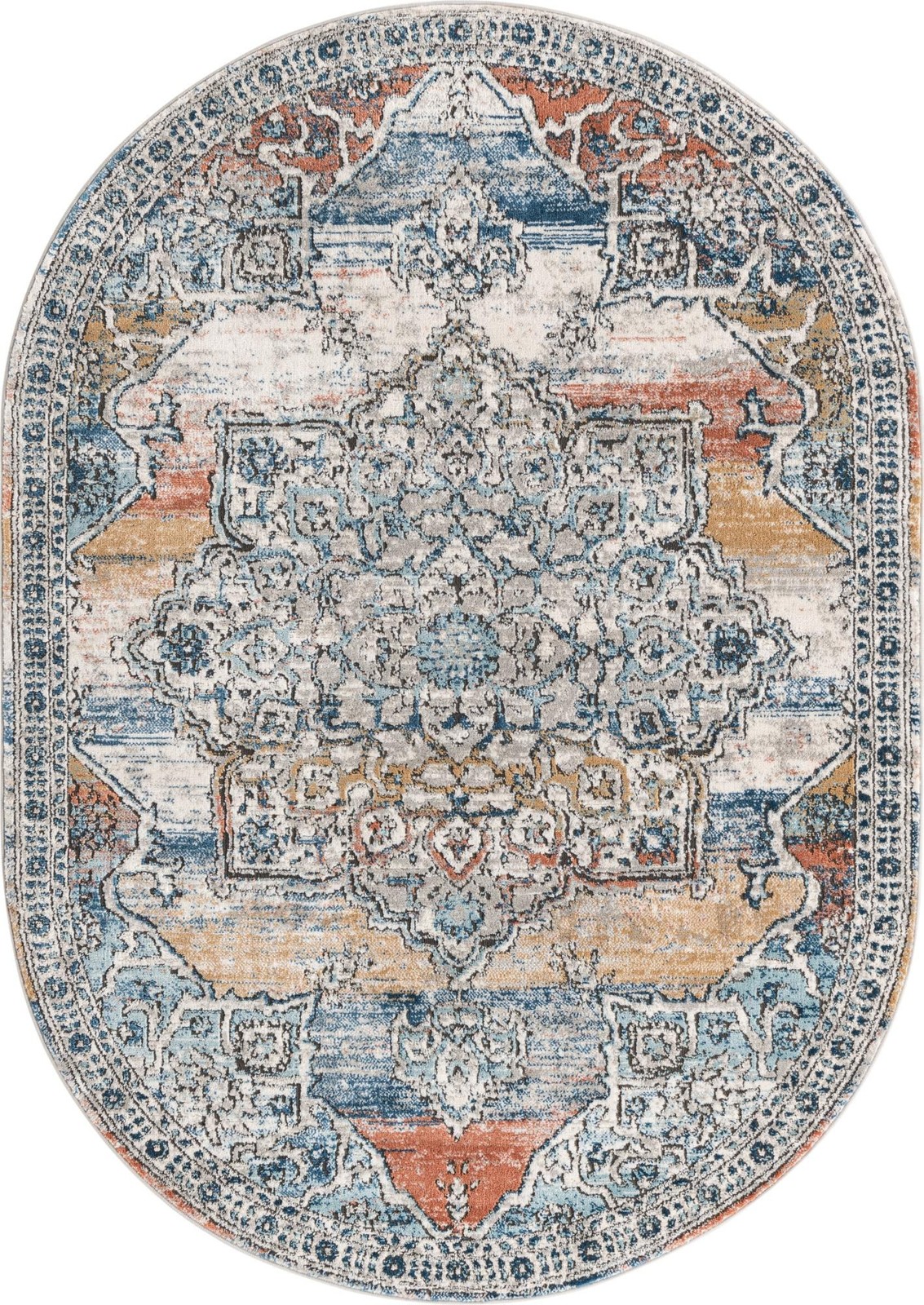 5' 3 x 8' Wade · Medallion rug, multi