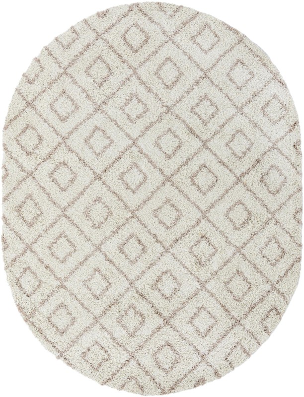 Brock · Diamond Shag Rug, beige