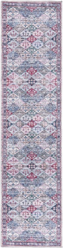 2' x 7' 10 Radley · Geometric diamond Washable Rug, multi