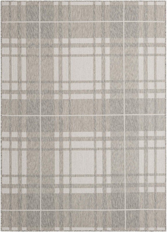 5' 3 x 7' Maguire · Plaid Outdoor Rug, gray