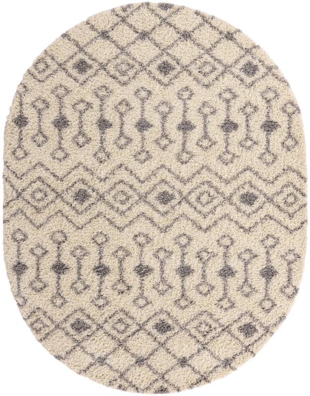 7' 10 x 10' Bayley · Chevron Shag Rug, ivory