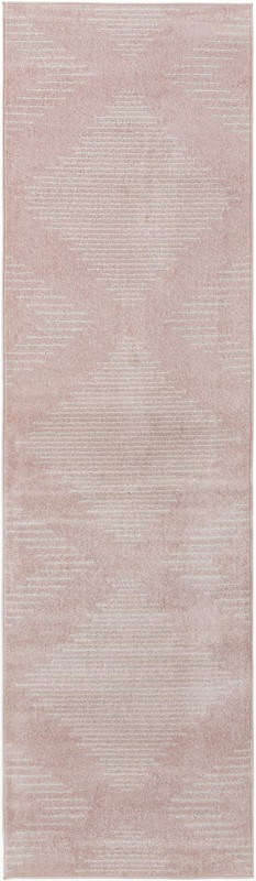 3' 3 x 12' Knox · Diamond rug, pink