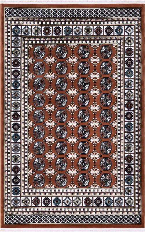 4' x 6' Crestwood · Border rug, dusty pink