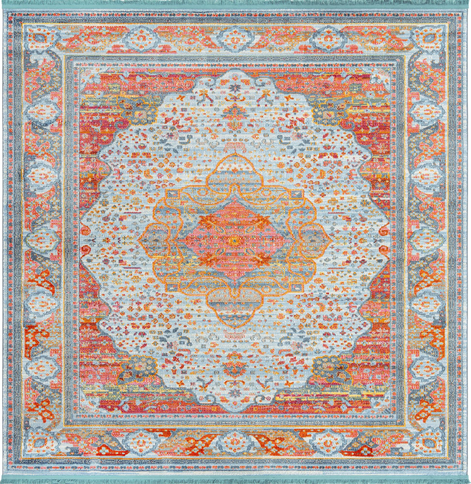 8' x 8' Lanier · Border rug