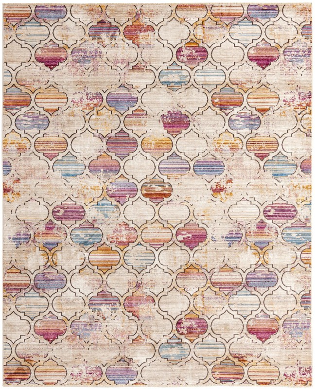 7' 10 x 9' 8 Sparrow · Lattice rug, multi