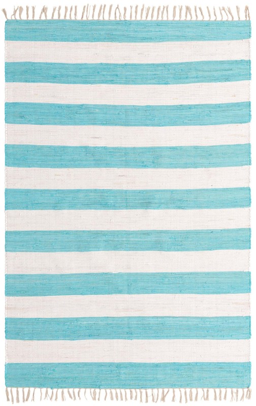 6' 1 x 9' Flagstaff · Striped Chindi Rug