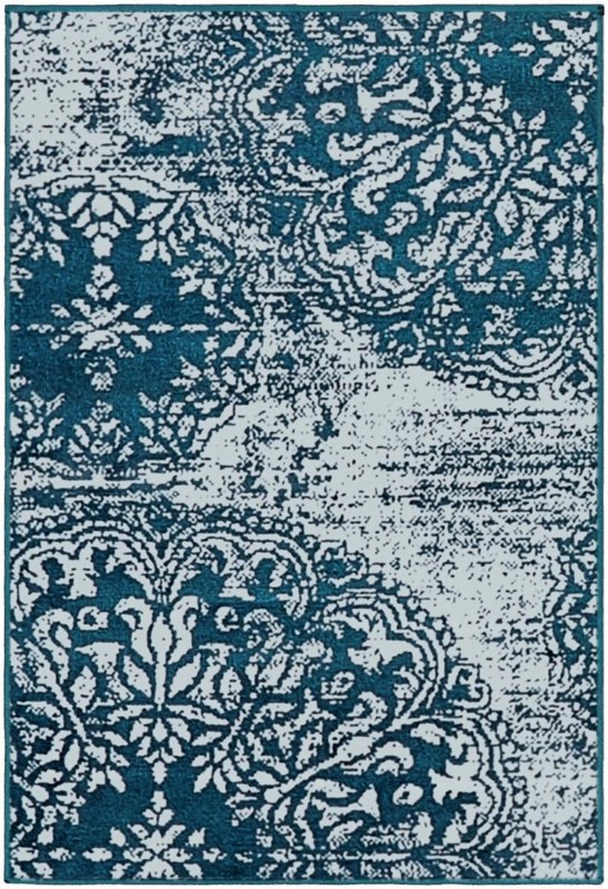 Blakemore · Medallion rug, blue and ivory