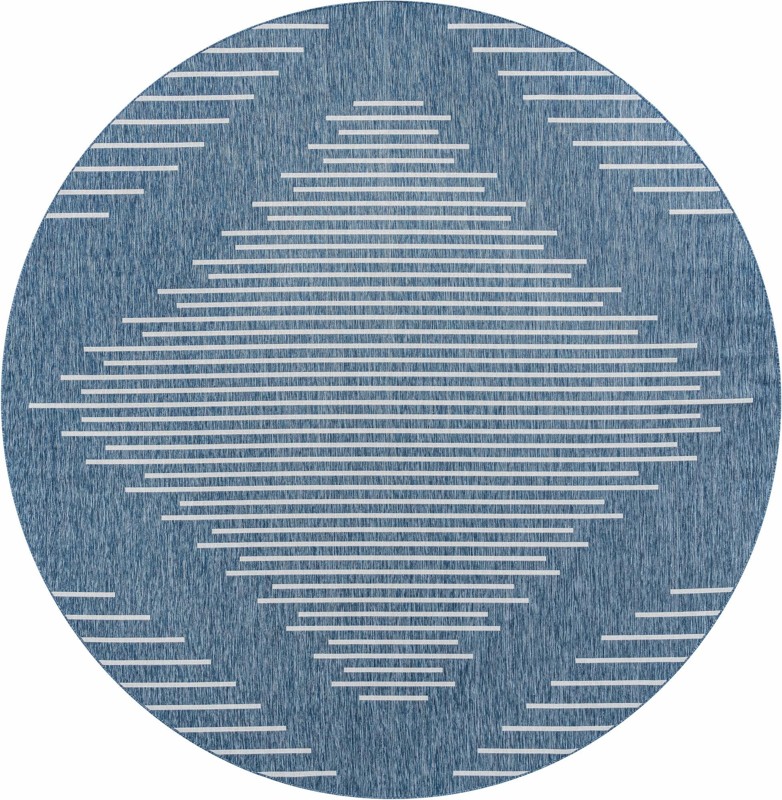 13' x 13' Harlow · Diamond Outdoor Rug, blue