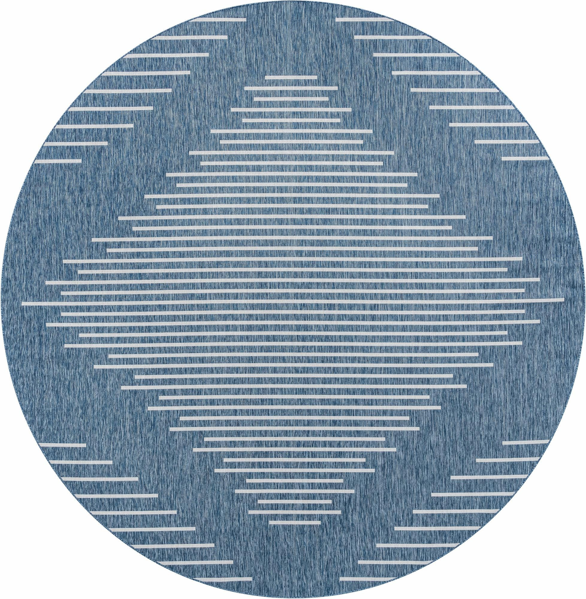 13' x 13' Harlow · Diamond Outdoor Rug, blue