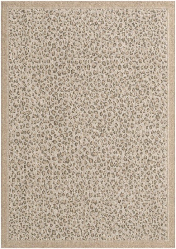 Butte · Leopard rug, ivory and beige