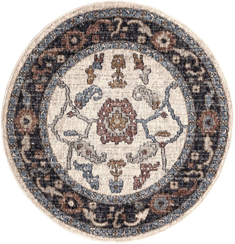 Lancey · Border rug, ivory