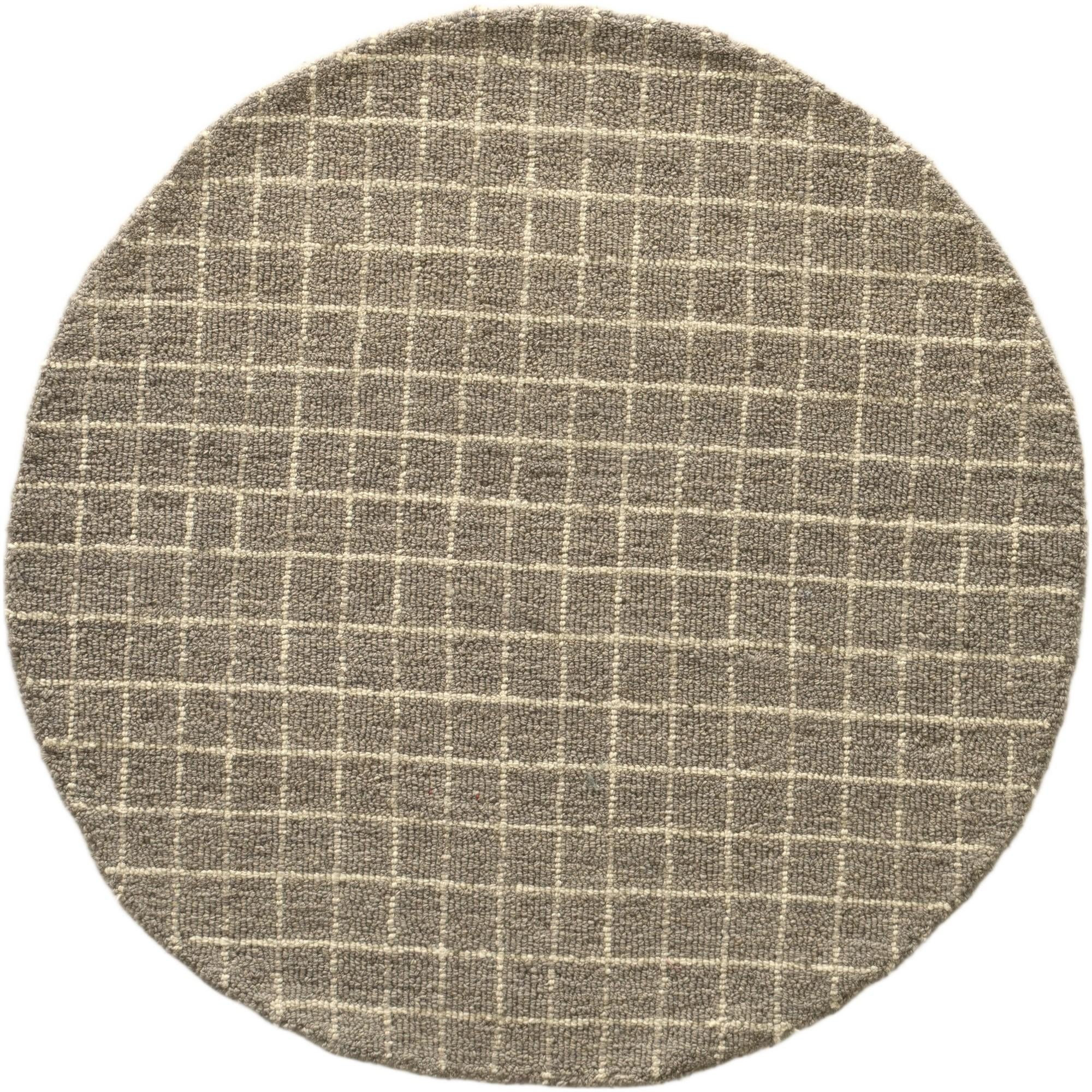 3' 3 x 3' 3 Walsh · Lines Wool Rug, slate gray