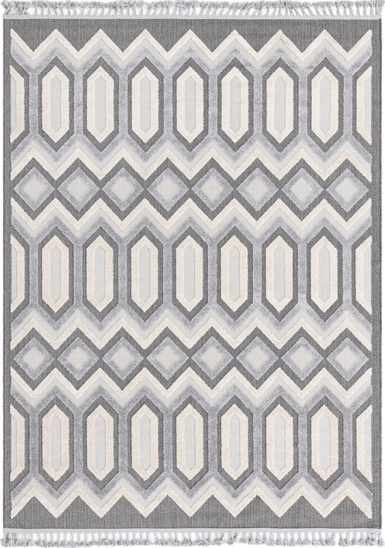 7' 10 x 10' Roddy · Chevron rug, charcoal