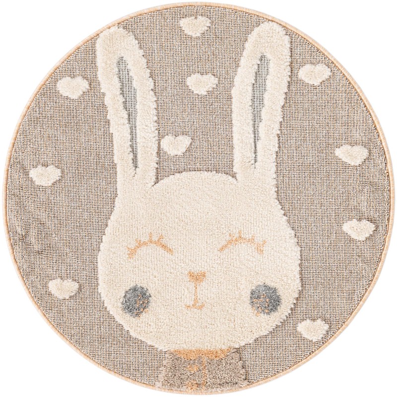 3' x 3' Lovell · Pictoral rug, peach blossom