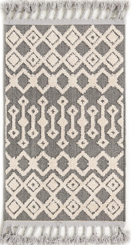 2' x 3' Rothwell · Chevron rug, charcoal