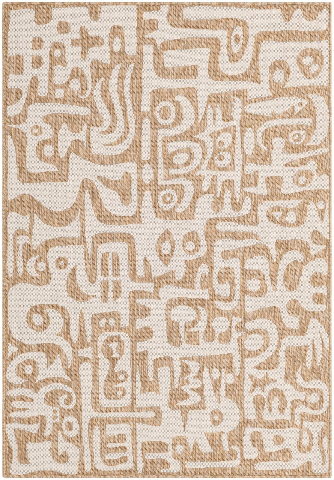 4' x 6' Hungerford · Abstract Outdoor Rug, taupe