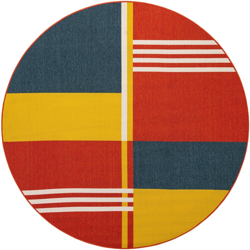 Dover · Geometric Outdoor Rug, multi