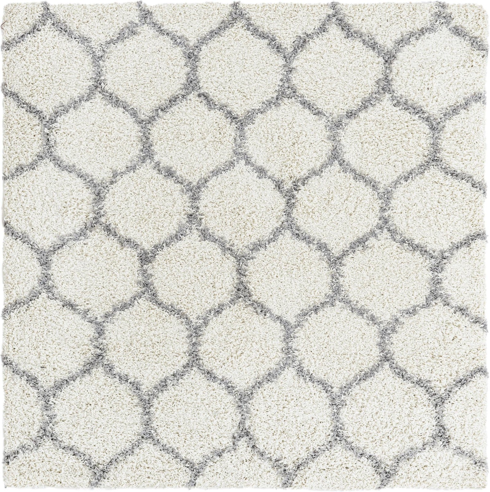 5' 3 x 5' 3 Barnett · Lattice Shag Rug, ivory