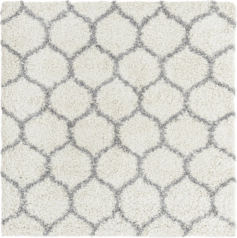 5' 3 x 5' 3 Barnett · Lattice Shag Rug, ivory