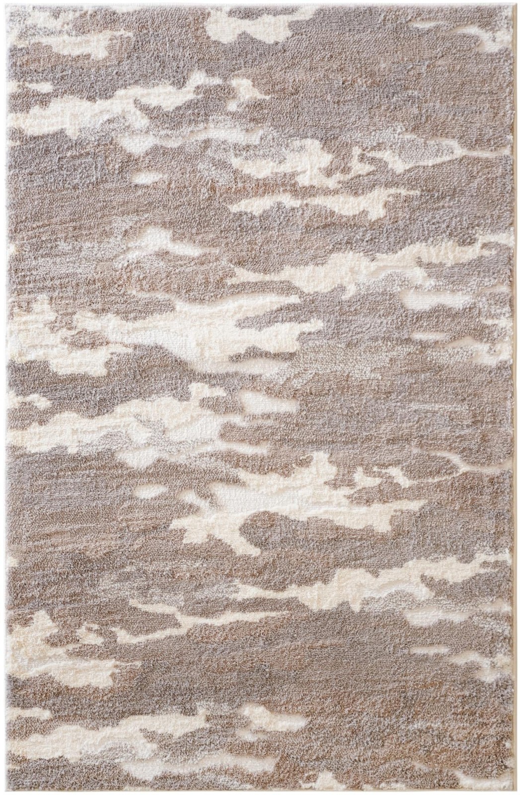 4' x 6' Higgins · Abstract rug, cloud gray