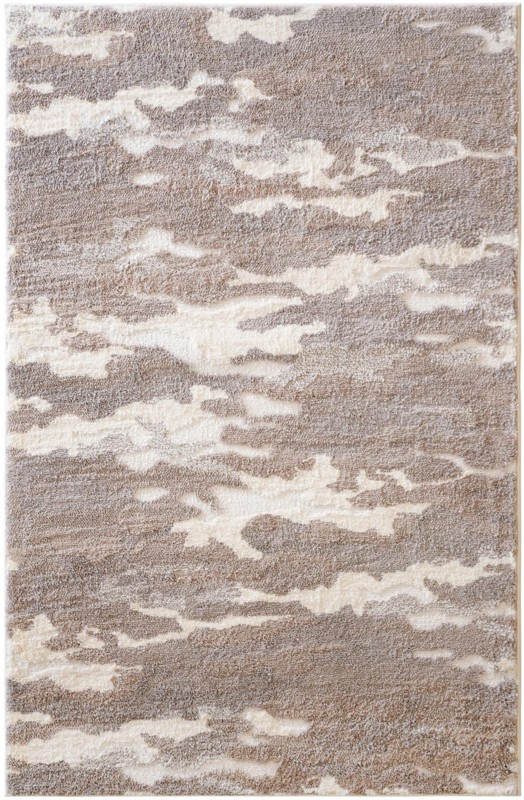 4' x 6' Higgins · Abstract rug, cloud gray