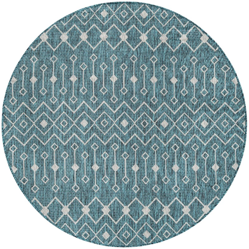 5' 3 x 5' 3 Kearney · Diamond Outdoor Rug, teal