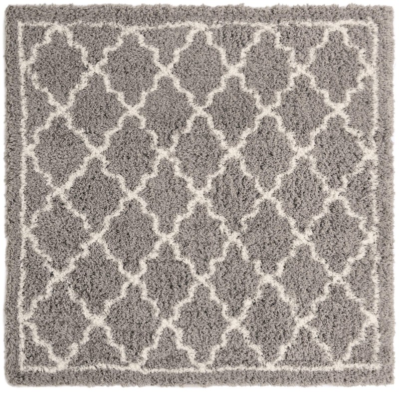 Kemble · Border Shag Rug, ash gray