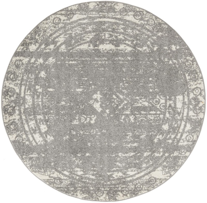 Underhill · Tribal stripe rug, gray and ivory