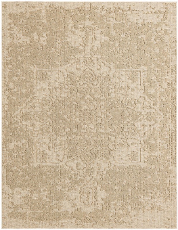 7' 10 x 10' Cotter · Medallion Outdoor Rug, beige