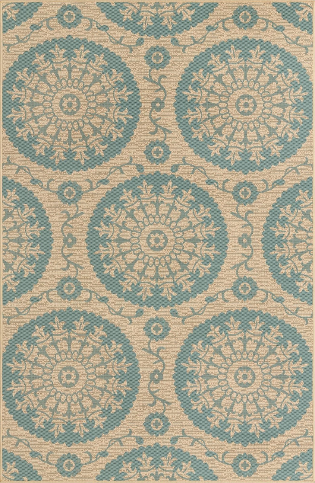 5' 3 x 8' Fanshawe · Medallion Outdoor Rug