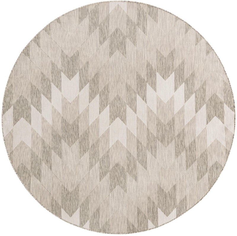 7' 10 x 7' 10 Morrell · Chevron Outdoor Rug, gray