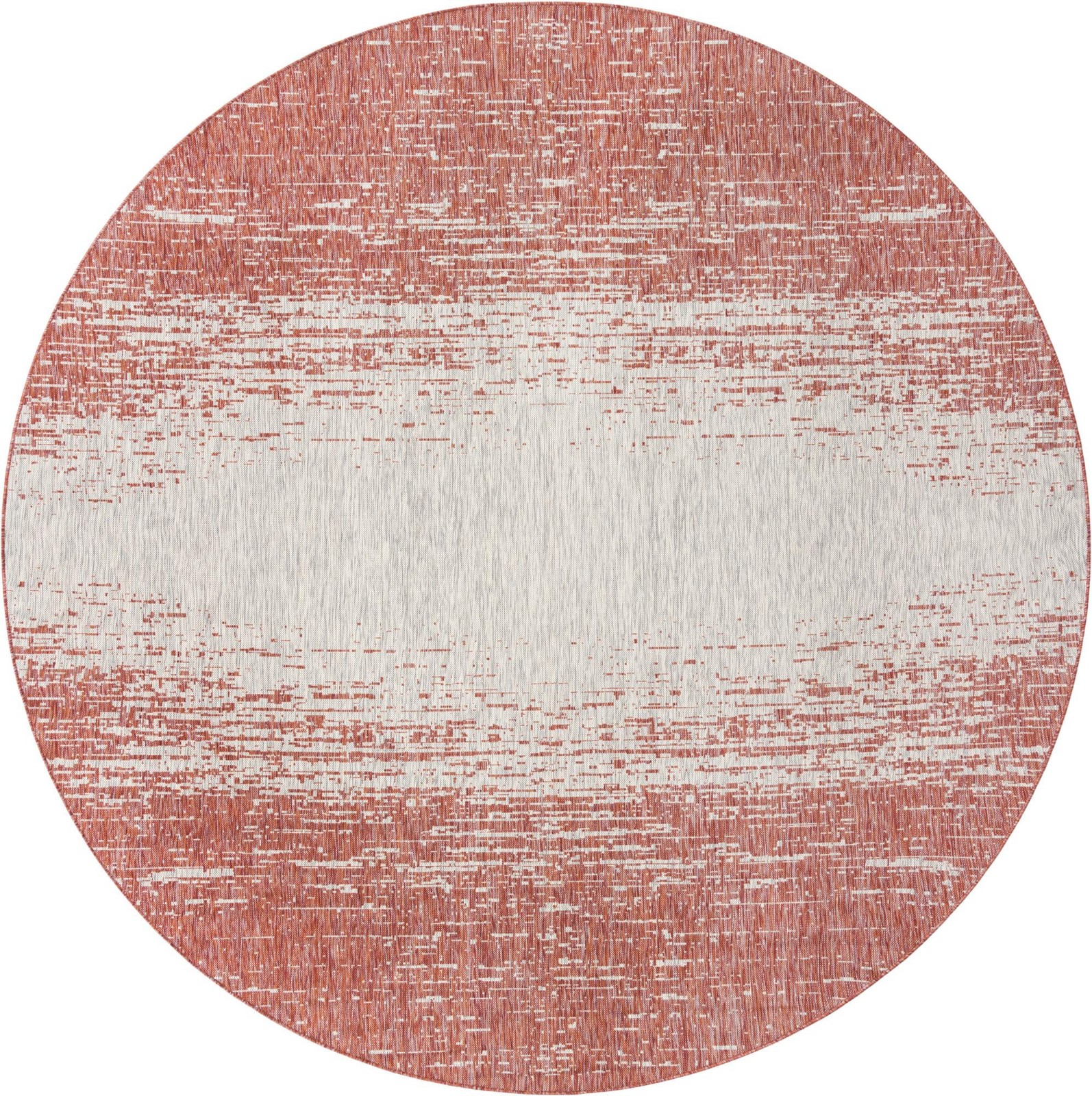 13' x 13' Buell · Abstract Outdoor Rug, rust red