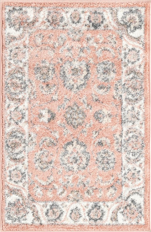 2' x 3' Aspen · Border rug, rose