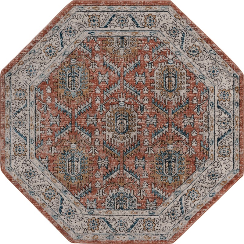 7' x 7' Bozeman · Border rug
