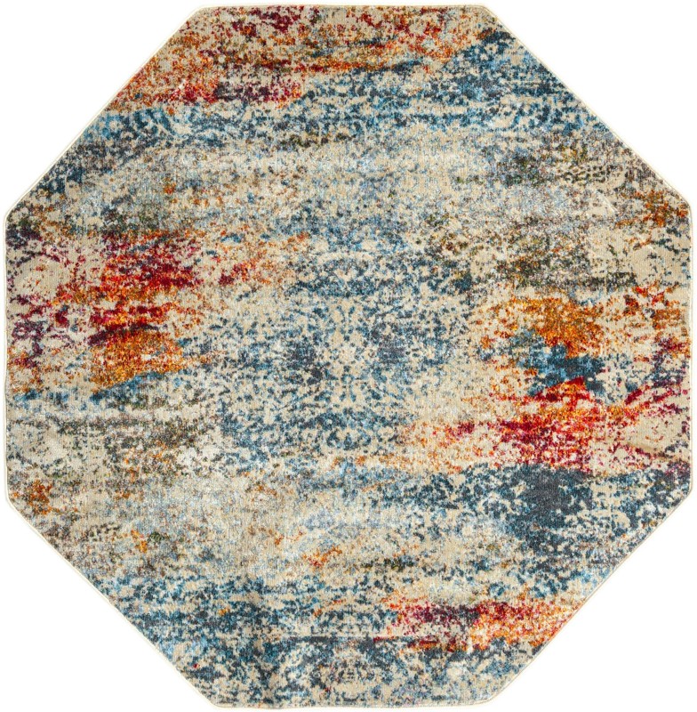 5' x 5' Mallow · Abstract rug