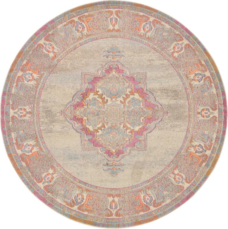 8' x 8' Farnsworth · Border Washable Rug