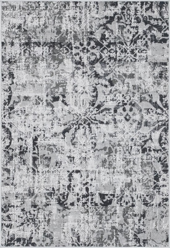 4' x 6' Carrick · Abstract rug, grey